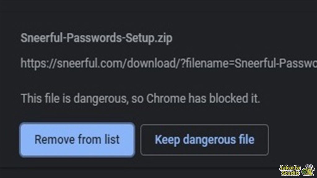 Solusi Dangerous File Blocked