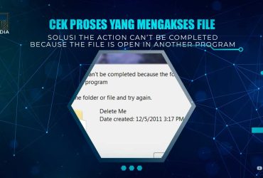 Solusi The action can’t be completed because the file is open in another program