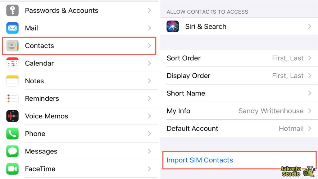 Transfer Kontak Android ke iPhone