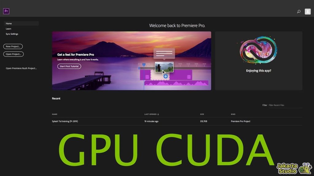 Aktifkan CUDA Nvidia