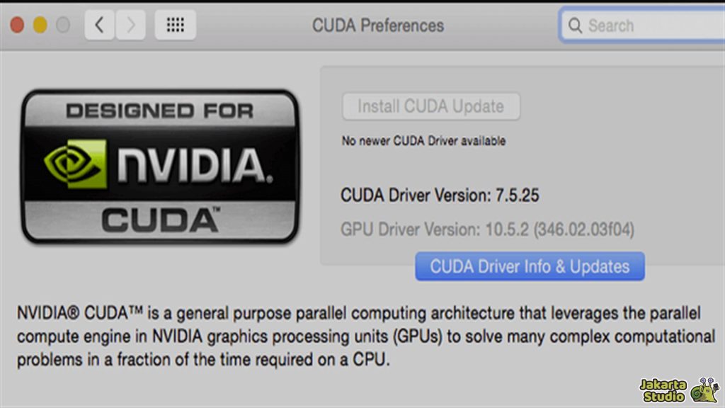 Aktifkan CUDA Nvidia