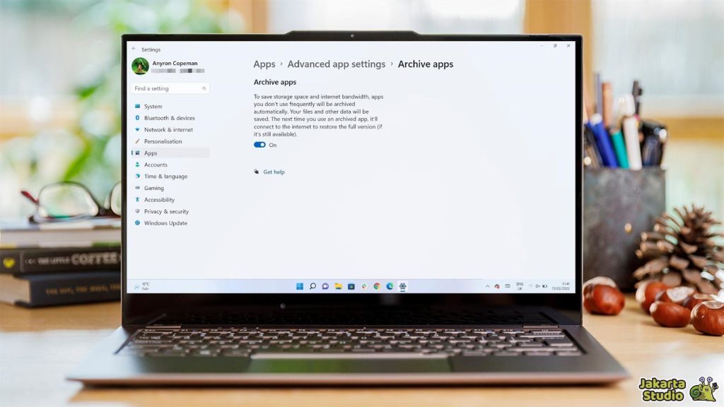 Arsipkan Aplikasi Windows 11