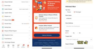 Cara Daftar Affiliate Shopee Lewat Hp