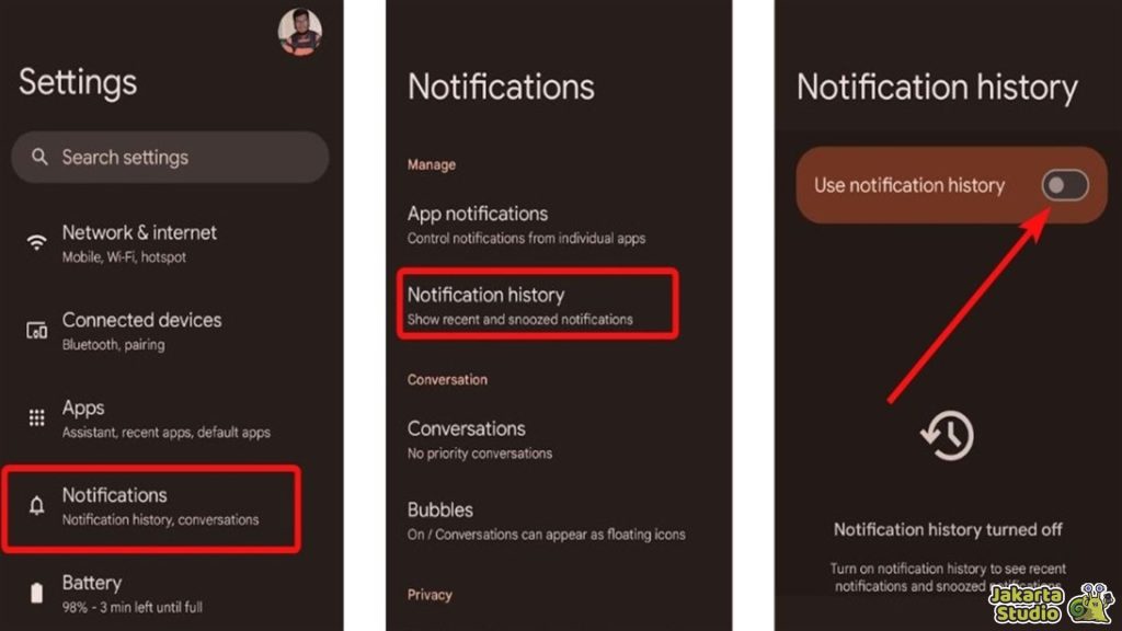 Cek Notif Terhapus Android