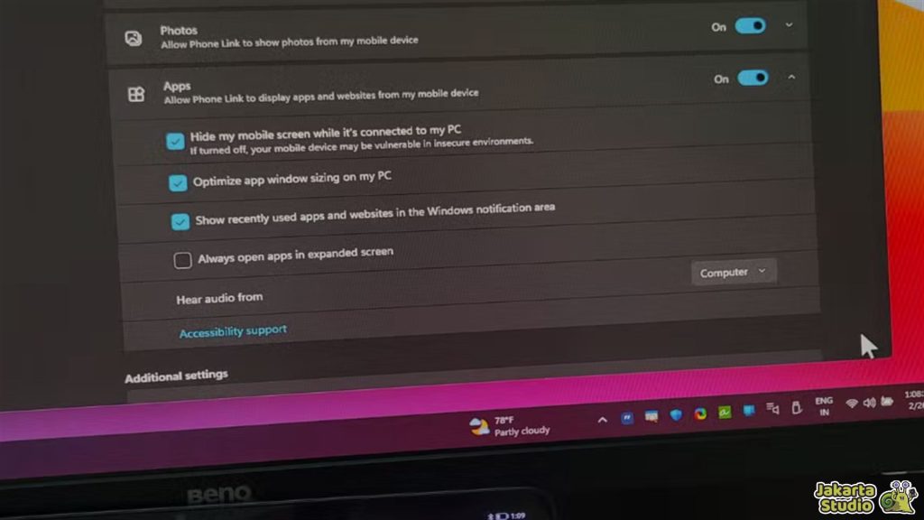 Fitur Penting Phone Link
