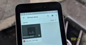tidak bisa upload di google drive