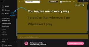 Cara Melihat Lirik Lagu di Spotify Lewat PC atau Laptop