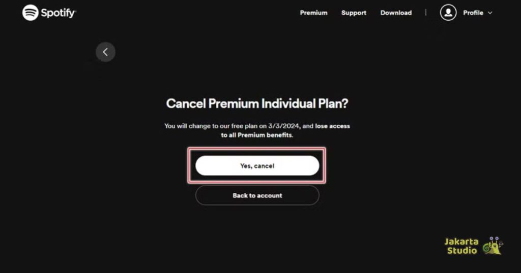 Cara Membatalkan Spotify Premium Lewat PC atau Laptop