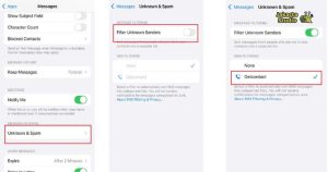Menggunakan Filter Pengirim Tidak Dikenal