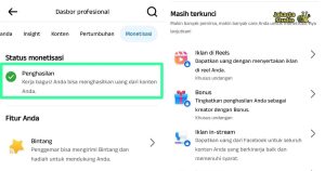 Jenis Monetisasi yang Tersedia