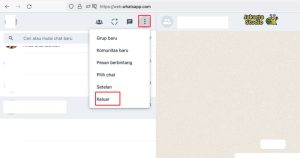 Cara Logout WhatsApp Desktop dari Komputer