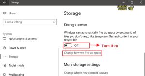 Cara Mengaktifkan Storage Sense Otomatis