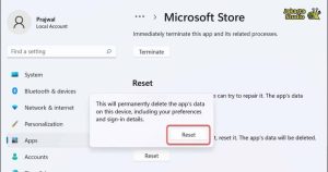 Cara Reset Microsoft Store dari Pengaturan Windows