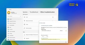 Jalankan Troubleshooter Windows 11